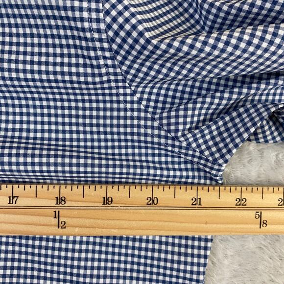 Vineyard Vines Mens Preppy Whale Shirt Button Down Long Sleeve M Blue Gingham - Picture 6 of 9